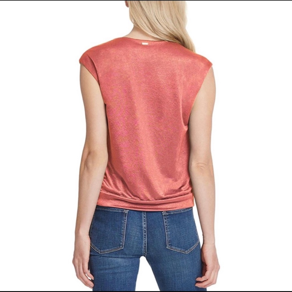 NWT DKNY overlap cap sleeve, Winter Rose - Size L - Picture 4 of 4